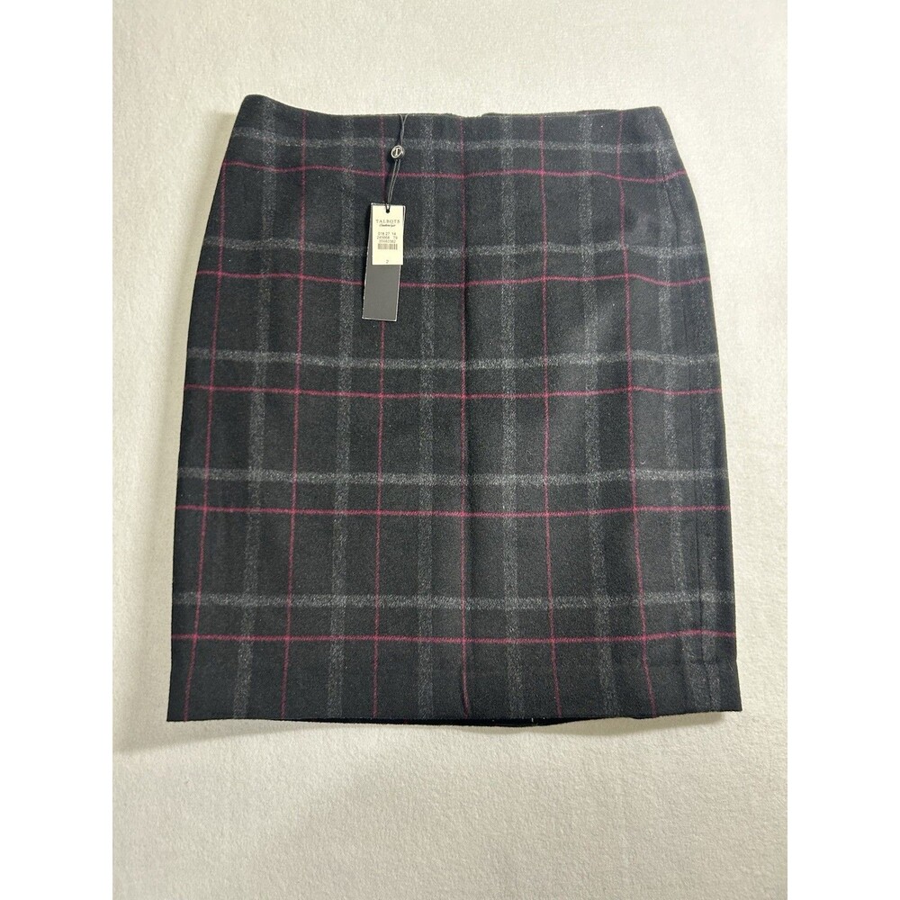 Talbots Women's Mini Straigth Skirt Size 2 Lined Kick NEW 277